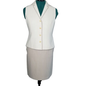 Petite Sophisticate Vintage 2-piece Skirt Vest Set